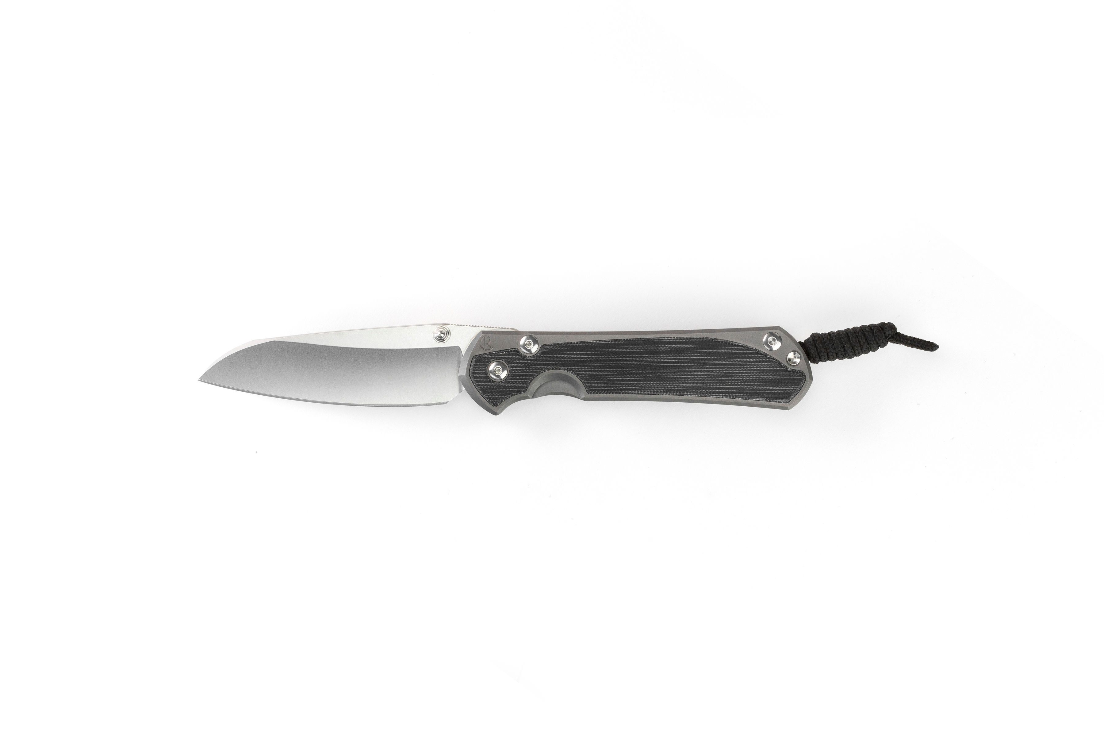 Chris Reeve Sebenza 31 Large Insingo - Black Canvas Micarta - Glass Blasted