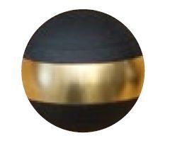 Jakele-Kammergriffkugel-Aluminium-schwarz-harteloxiert-mit-1-goldfarbenen-Ring Jakele Kammergriffkugel Aluminium, schwarz, harteloxiert, mit 1-goldfarbenen Ring