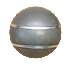 Jakele-Kammergriffkugel-Stainless-Look-mit-2-silberfarbenen-Faeden Jakele Kammergriffkugel Stainless-Look, mit 2-silberfarbenen Fäden