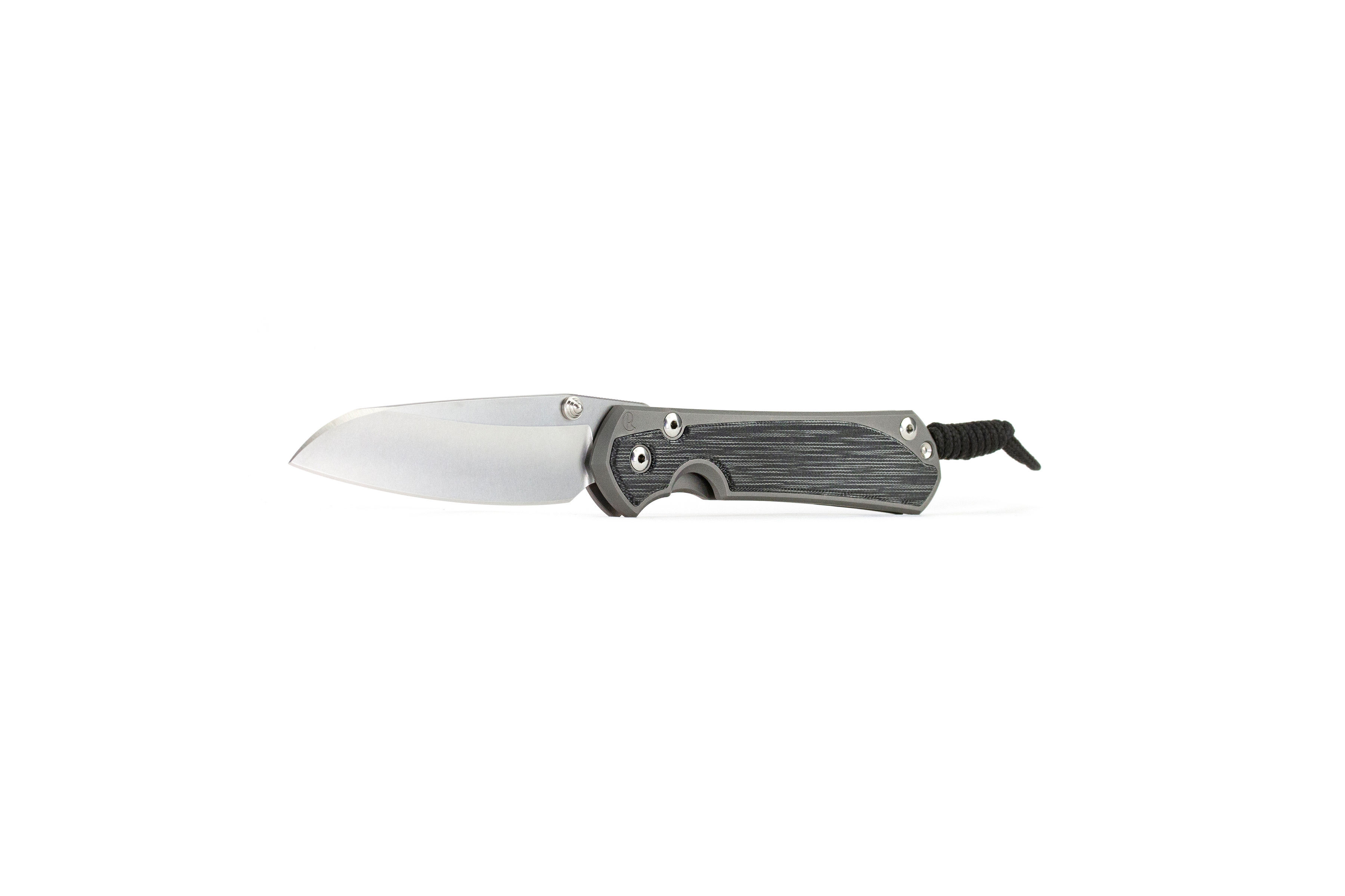 Chris Reeve Sebenza 31 Large Insingo - Black Canvas Micarta - Glass Blasted