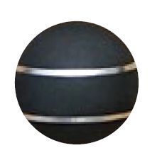 Jakele-Kammergriffkugel-Aluminium-schwarz-harteloxiert-mit-2-silberfarbenen-Faeden Jakele Kammergriffkugel Aluminium, schwarz, harteloxiert, mit 2-silberfarbenen Fäden