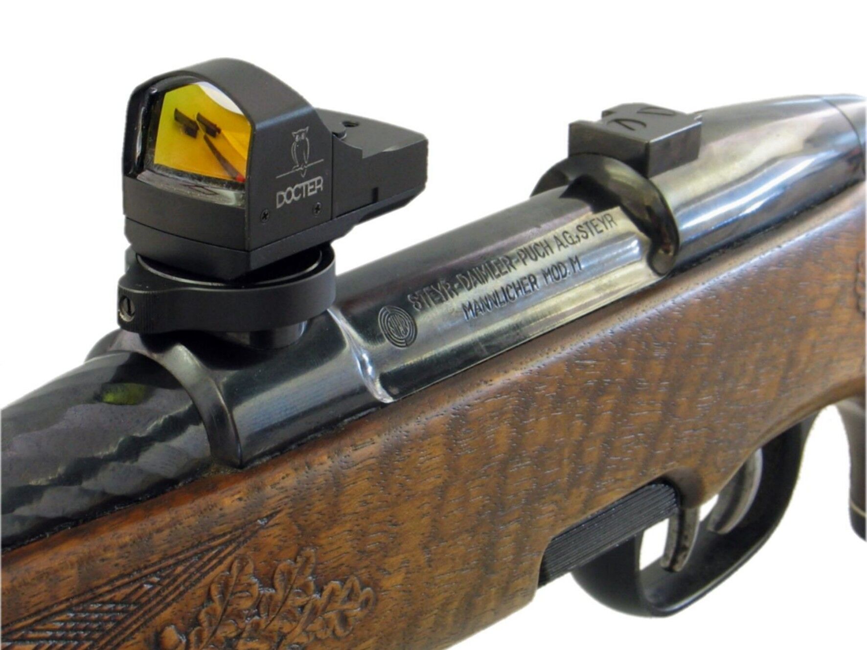 Henneberger-DS-Steyr-montiert Henneberger Montage für Docter-Sight