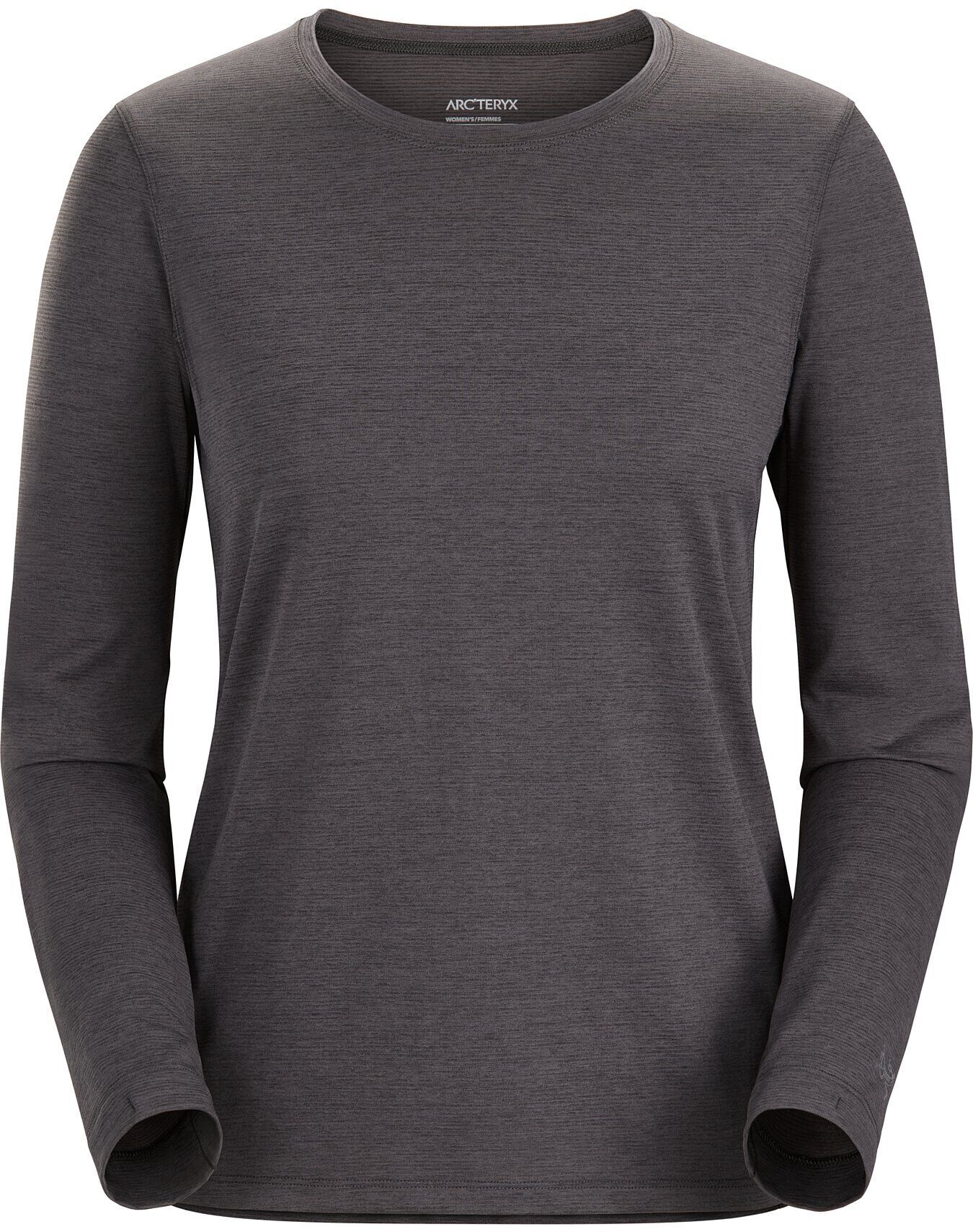 Arcteryx-Taema-Crew-LS-Women-s-Black-Heather Arcteryx Taema Crew LS Women's