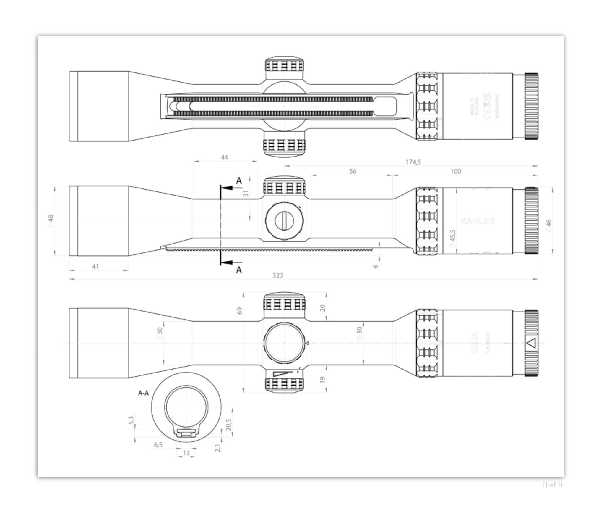 Kahles-HELIA-1-6-8x42i-ABmessungen-2 Kahles HELIA 1,6-8x42i