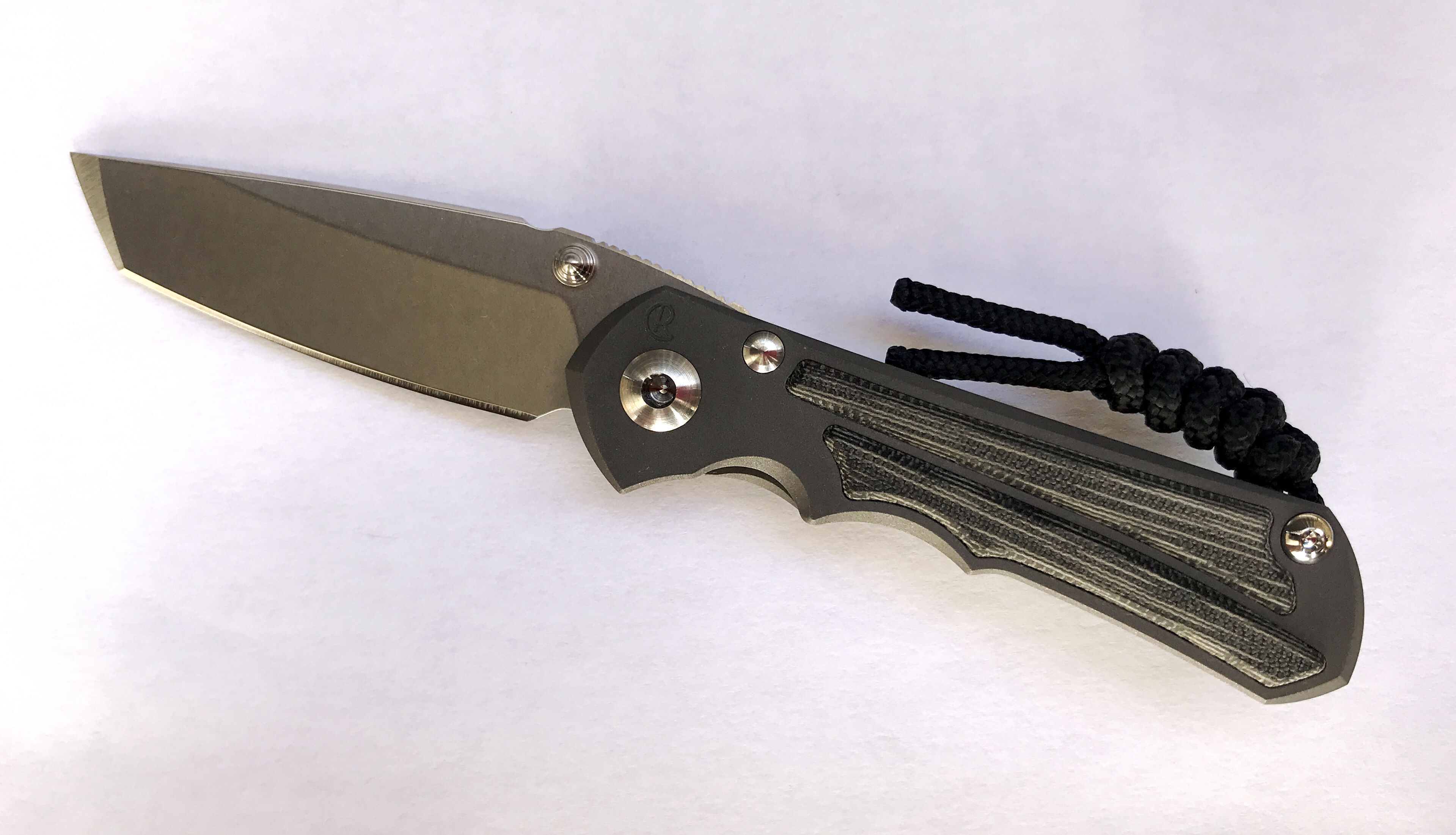 Chris Reeve Inkosi Small - Tanto - Black Canvas Micarta